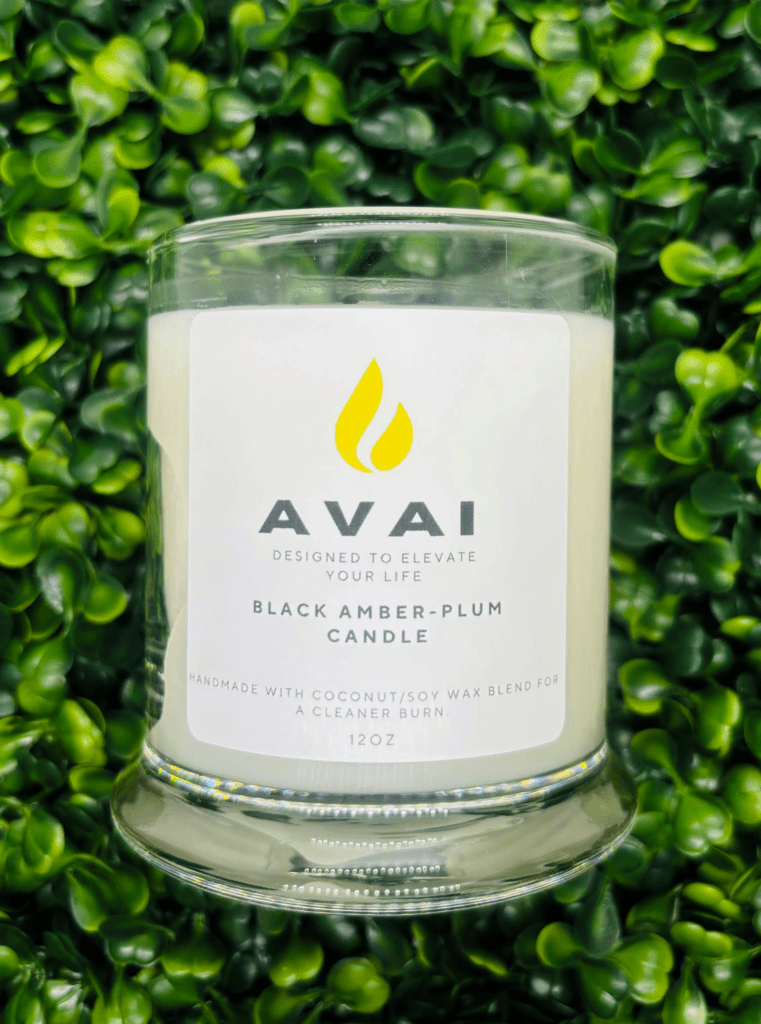 Black Amber & Plum Candle