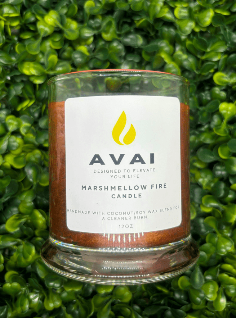 Marshmellow Fire Candle