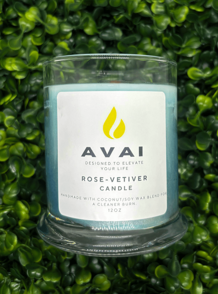 Rose-Vetiver Candle